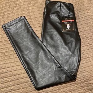 🆕NWT•Shinestar•No Gym Collection•Pleather Legging